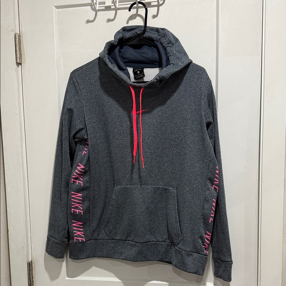 Nike Navy Hoodie with Pink Details